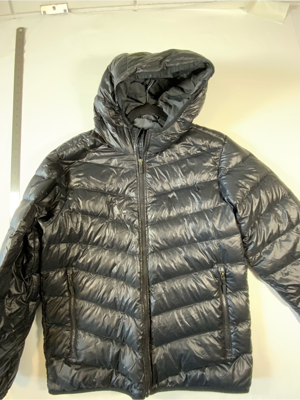 Nike Black Hooded Quilted Puffer Jacket